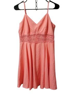 Choies Coral Mini Strap Dress Large